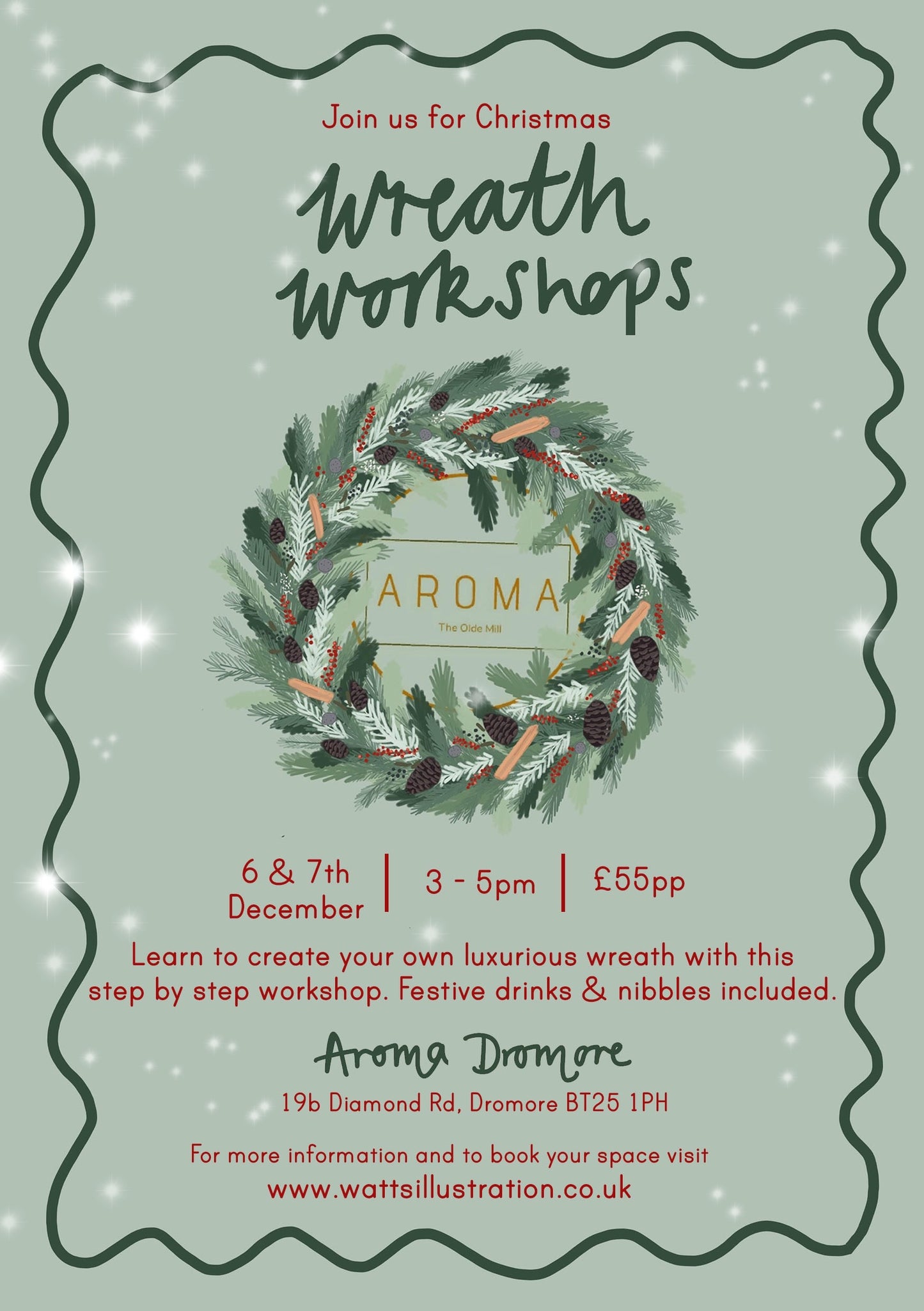 Festive Wreath Workshop | Saturday 6 December | 3-5pm