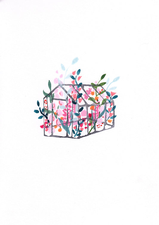 Floral Greenhouse | A5 Print