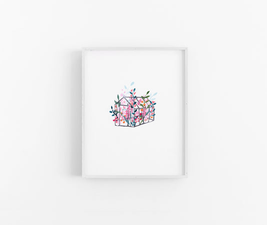 Floral Greenhouse | A5 Print