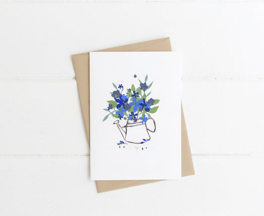 Floral Watering Can | A6 Card