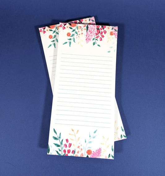 Magnetic List Notepad | Summer | Stationery | Floral Tear Off Notes
