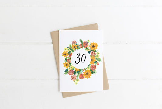 30th Birthday | A6 Card