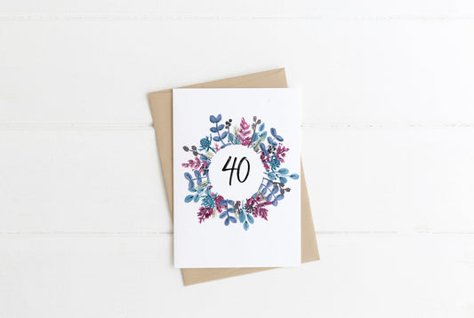 40th Birthday | A6 Card