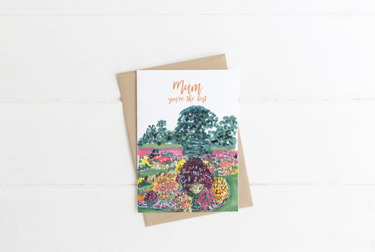 Mum, You're the Best | A6 Card | Garden Mothers Day Card | Mothers Day UK | Send Direct