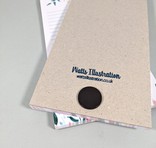 Magnetic List Notepad | Winter | Stationery | Floral Tear Off Notes