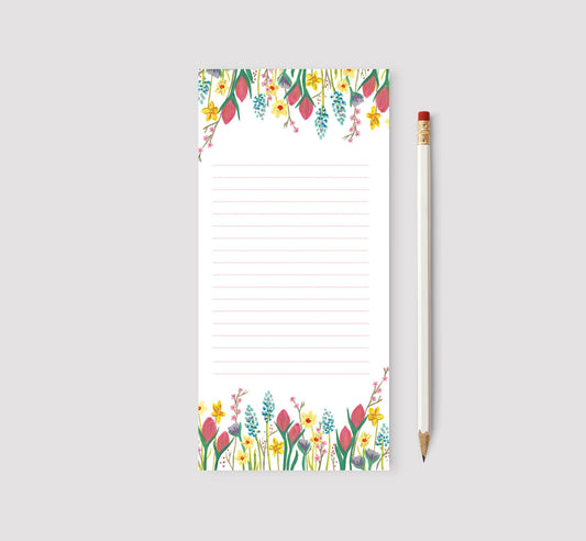 Magnetic List Notepad | Spring | Stationery | Floral Tear Off Notes