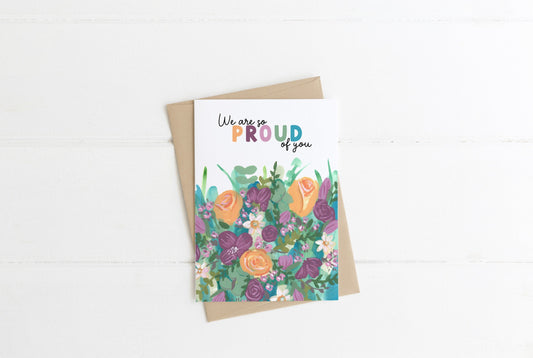 We are so proud of you | A6 Card