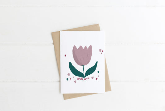 With Love | A6 Card