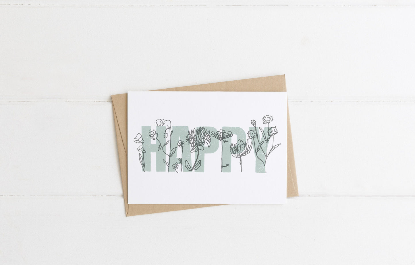 Happy Floral | A6 Card
